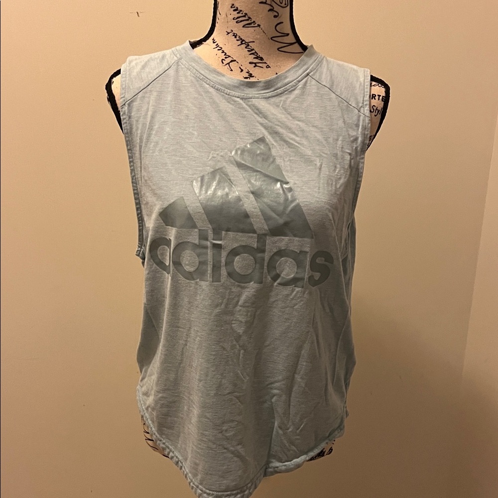 Adidas Women's Gray Sleeveless Muscle 💪🏼 Top